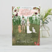 Einladung zur Waldhochzeit - Custom Edit 2 (Stehend Vorderseite)