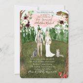 Einladung zur Waldhochzeit - mit Katzen (Vorderseite)