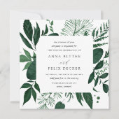 Einladung zur Waldhochzeit | Platz (Vorderseite)