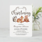 Einladung zur Waldweihnachtsfeier (Stehend Vorderseite)