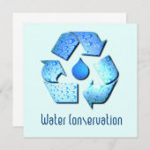 Einladung zur Wasserkonservierung (Vorne/Hinten)