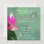 Einladung zur Wasserlilie 16 . Geburtstag (Rückseite)