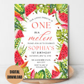 Einladung zur Wassermelone, eins in einem Melon Ge