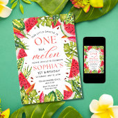 Einladung zur Wassermelone, eins in einem Melon Ge