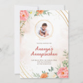 Einladung zur Weberei & Annaprasan-Einladung (Vorderseite)