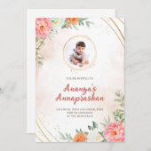 Einladung zur Weberei & Annaprasan-Einladung (Vorne/Hinten)