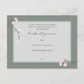 EINLADUNG ZUR WEDTUNG: Kirschblüte (Rückseite)