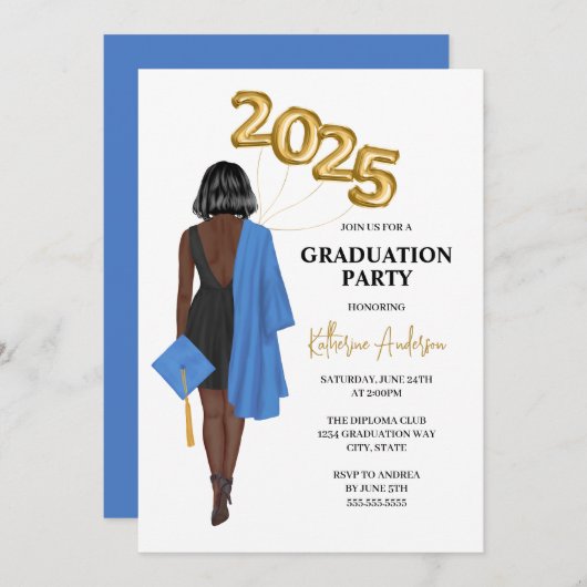 Einladung zur weiblichen Graduiertenpartei (Vorne/Hinten)