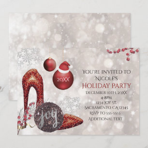 Einladung zur Weihnachts-Glamour-Party-Veranstaltu