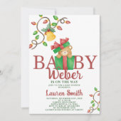 Einladung zur Weihnachtsbärendusche (Vorderseite)