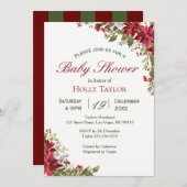 Einladung zur Weihnachtsblütendusche (Vorne/Hinten)