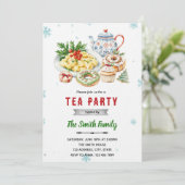 Einladung zur Weihnachtsbrunchparty (Stehend Vorderseite)