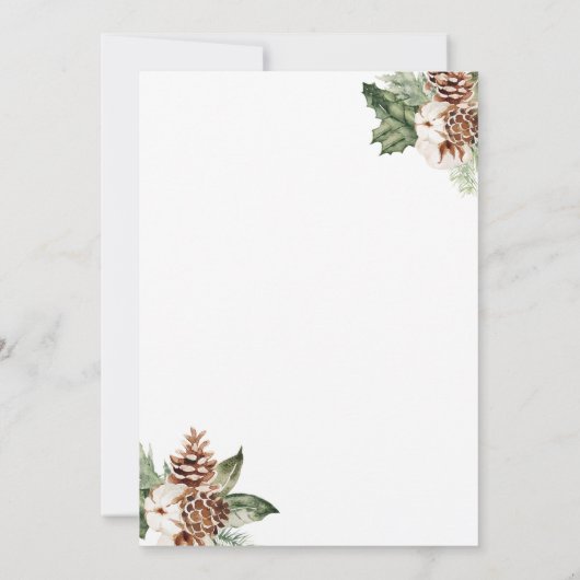 Einladung zur Weihnachtsdusche (Rückseite)