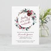 Einladung zur Weihnachtsdusche (Stehend Vorderseite)