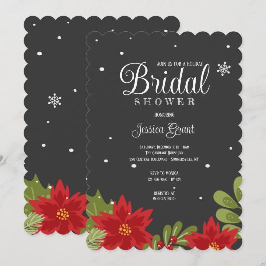 Einladung zur Weihnachtsdusche (Vorne/Hinten)