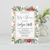 Einladung zur Weihnachtsdusche (Stehend Vorderseite)