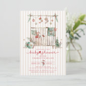 Einladung zur Weihnachtsdusche (Stehend Vorderseite)