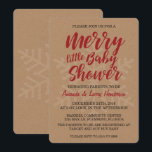 Einladung zur Weihnachtsdusche<br><div class="desc">Unsere Merry Little Baby Dusche Einladung ist ein sicherer Hit für einen Urlaub mit der Babydusche! Winterbabys bringen viel Beifall in die Urlaubssaison und das lädt zum Set einer fröhlichen Babydusche ein.</div>