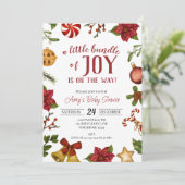 Einladung zur Weihnachtsdusche (Stehend Vorderseite)