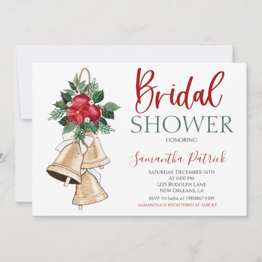 Einladung zur Weihnachtsdusche (Vorderseite)