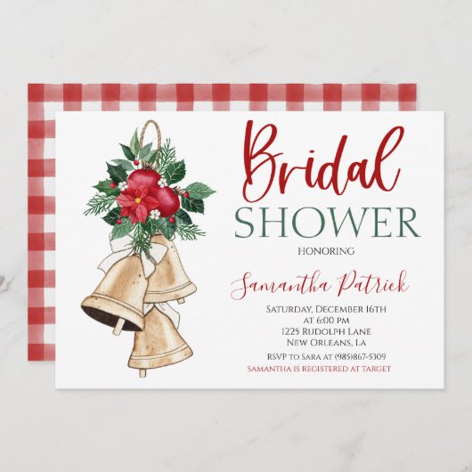 Einladung zur Weihnachtsdusche (Vorne/Hinten)