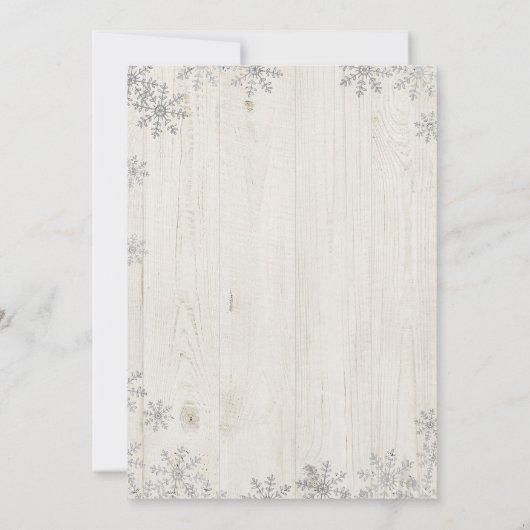 Einladung zur Weihnachtsdusche (Rückseite)