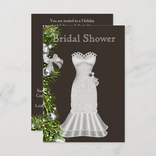 Einladung zur Weihnachtsdusche (Vorne/Hinten)