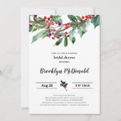 Einladung zur Weihnachtsdusche (Vorderseite)