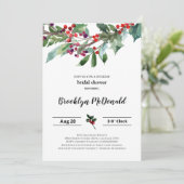 Einladung zur Weihnachtsdusche (Stehend Vorderseite)