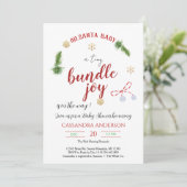 Einladung zur Weihnachtsdusche (Stehend Vorderseite)