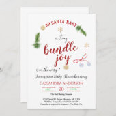 Einladung zur Weihnachtsdusche (Vorne/Hinten)