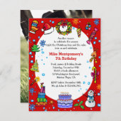 Einladung zur Weihnachtsfeier (Vorne/Hinten)