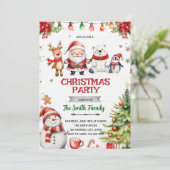Einladung zur Weihnachtsfeier (Stehend Vorderseite)