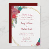 Einladung zur Weihnachtsfeier (Vorne/Hinten)