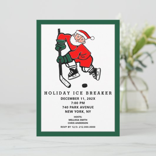 Einladung zur Weihnachtsfeier (Stehend Vorderseite)