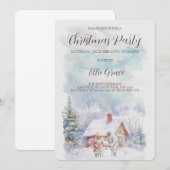 Einladung zur Weihnachtsfeier (Vorne/Hinten)