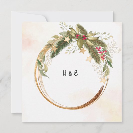 Einladung zur Weihnachtsfeier (Rückseite)