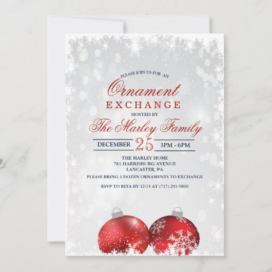 Einladung zur Weihnachtsfeier (Vorderseite)