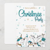 Einladung zur Weihnachtsfeier (Vorne/Hinten)