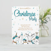 Einladung zur Weihnachtsfeier (Stehend Vorderseite)