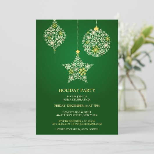 Einladung zur Weihnachtsfeier (Stehend Vorderseite)