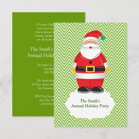 Einladung zur Weihnachtsfeier (Vorne/Hinten)