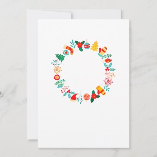 Einladung zur Weihnachtsfeier (Rückseite)