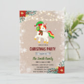 Einladung zur Weihnachtsfeier (Stehend Vorderseite)