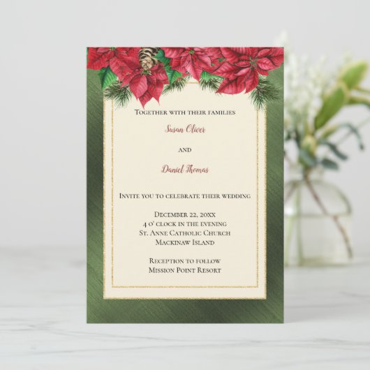 Einladung zur Weihnachtsfeier (Stehend Vorderseite)