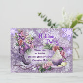 Einladung zur Weihnachtsfeier (Stehend Vorderseite)