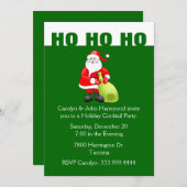 Einladung zur Weihnachtsfeier (Vorne/Hinten)