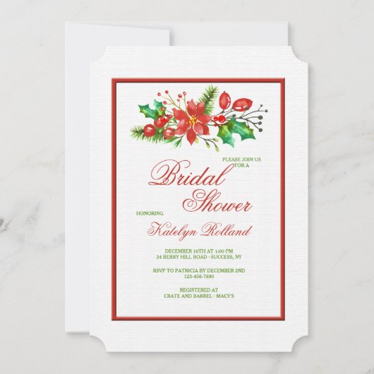 Einladung zur Weihnachtsfeier (Vorderseite)