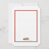 Einladung zur Weihnachtsfeier (Rückseite)