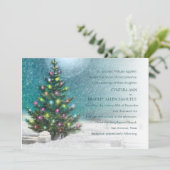 Einladung zur Weihnachtsfeier (Stehend Vorderseite)